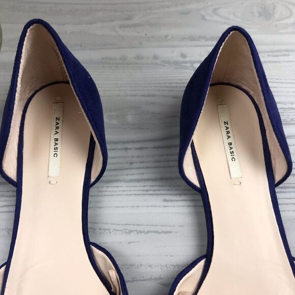 Zara D’orsay blue flats - Picture 7 of 8